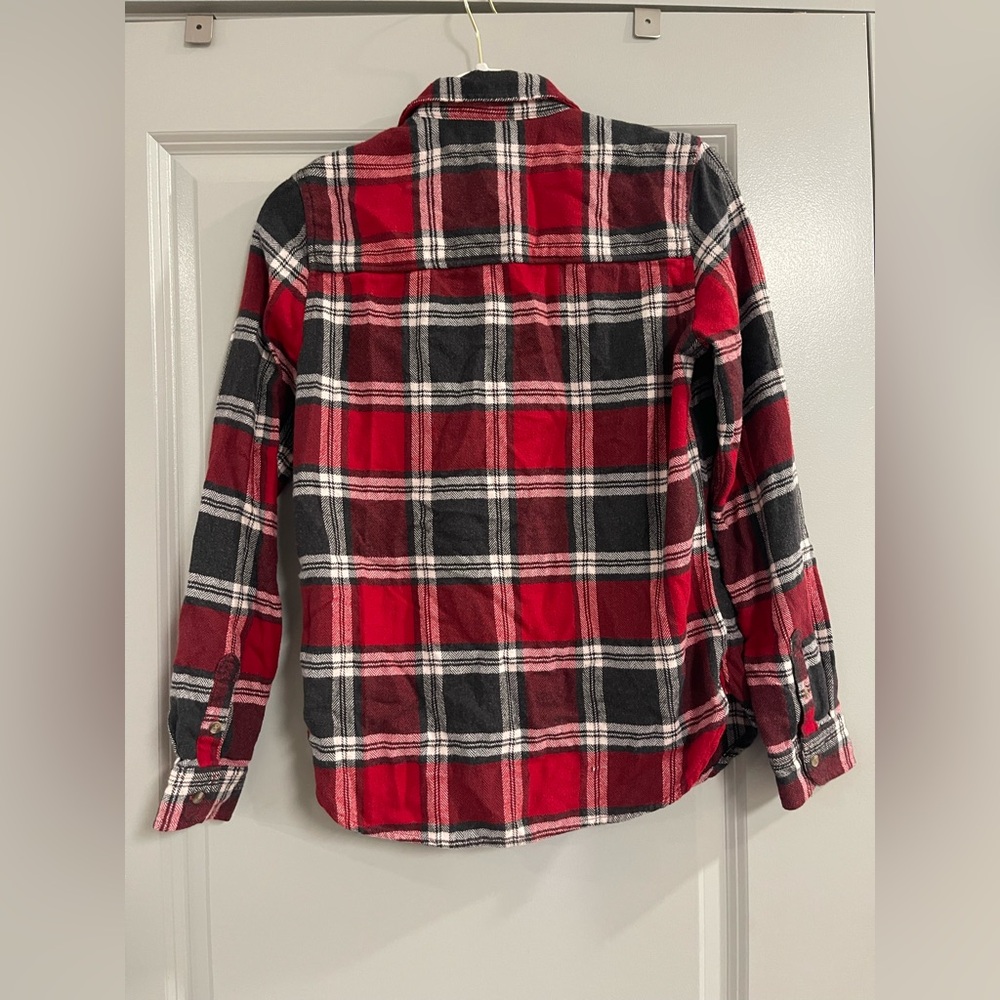 American Eagle Outfitters Red and Black Plaid Shirt - Picture 4 of 4